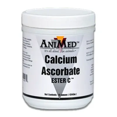Animed D-Calcium Ascorbate Ester C Supplement for Horses 16 Ounce