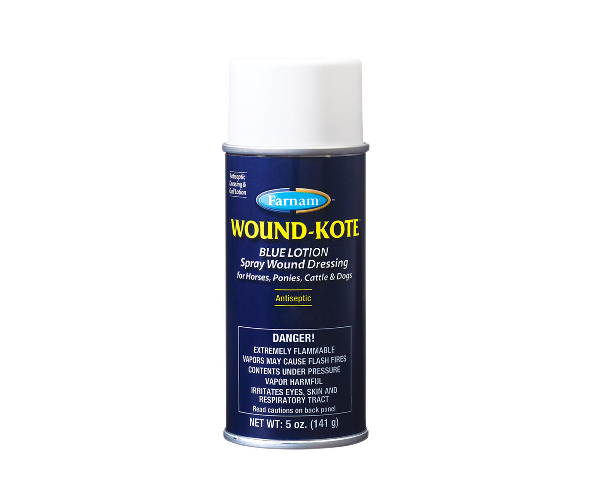 Farnam 5 oz-7 oz Wound-Kote Blue Lotion Spray
