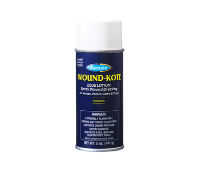 Farnam 5 oz-7 oz Wound-Kote Blue Lotion Spray
