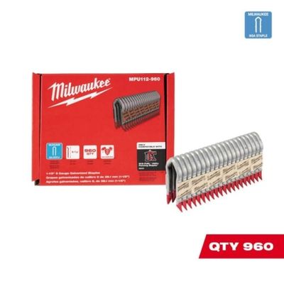 1-1/2 in. 9-gauge galvanized staples Milwaukee utility fencing stapler (960 per box)