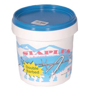 Bekaert Corporation 187244 8lb Bucket 1.75” Double Barbed Fence Staples