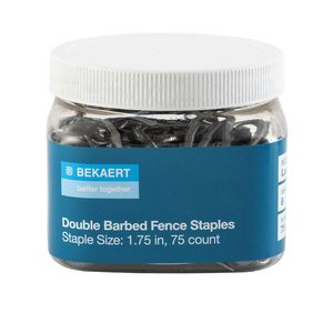 Bekaert Double Barbed Fence Staples 1-3/4” (75 count, 1.5lb)