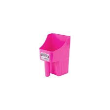 Little Giant Plastic Enclosed Feed Scoop 3qt, Color: Hot Pink