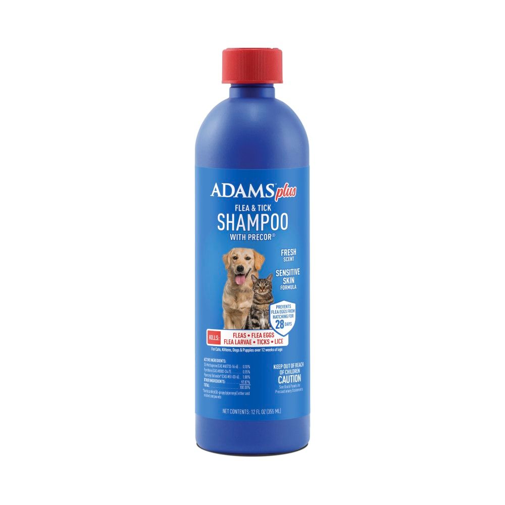 Adam’s Plus Flea and Tick Shampoo with Precor
