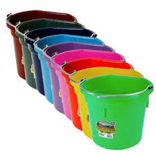 Miller Little Giant Plastic Flat Back Bucket - 20 Quart