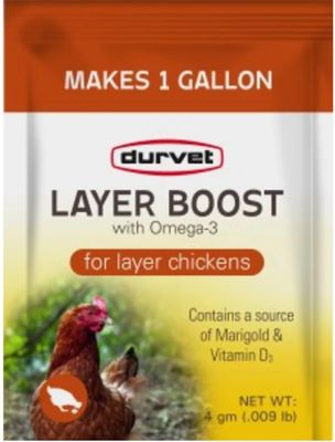 Durvet Layer Boost with Omega-3 for Poultry 4gm
