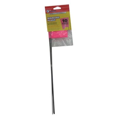 Pink Marking Flag 15 in. Bagged 10 pack
