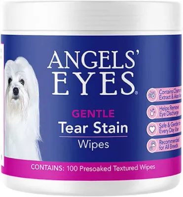 Angels' Eyes Gentle Tear Stain Wipes for Dogs