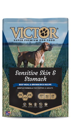 Victor Sensitive Skin &amp; Stomach Beef Meal &amp; Brown Rice Recipe