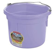8 Quart Plastic Bucket Flat Back