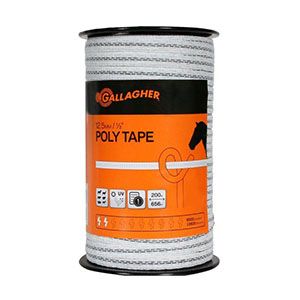 Poly Tape 1/2" Thick - 656' Long, White