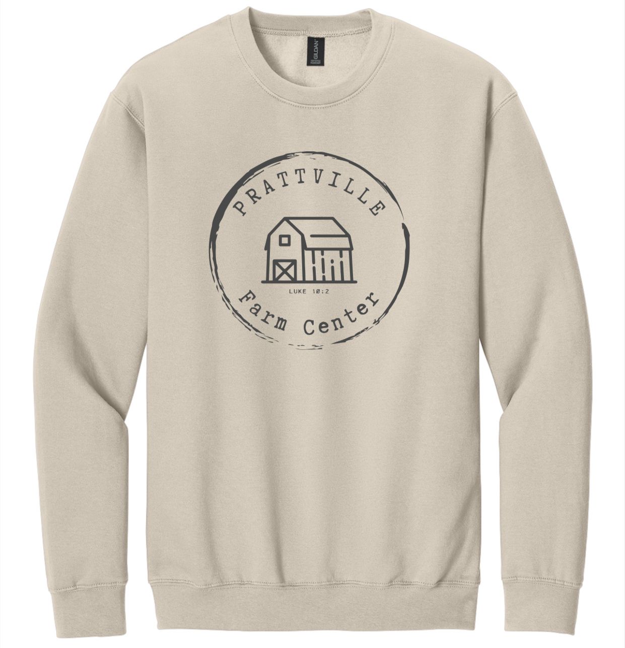 Sweatshirt Prattville Farm Center, Color: Sand, Size: Med