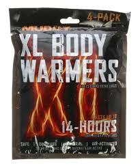 Muddy MUD-XLDWNA-3PK XL 3.8x5in Single Use Air Activated Body Warmers (3 Pack)