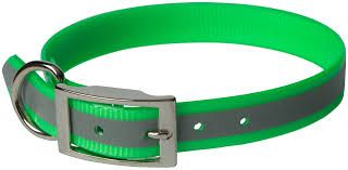 OmniPet Reflective Collar, Color: Green, Size: 25"