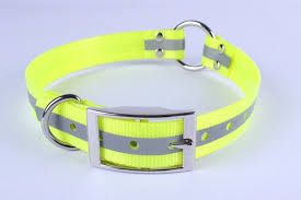OmniPet Reflective Collar with Ring, Color: Yellow, Size: 25"