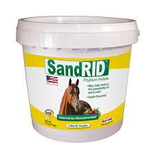Durvet SandRID Psyllium Pellets for Horses  Apple Flavored  5lb Pail