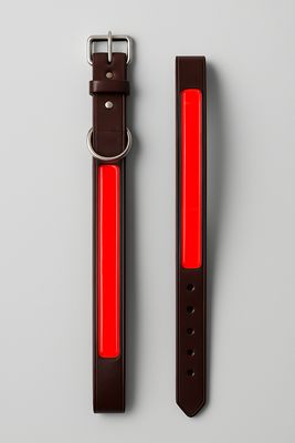 Bully Leather Reflective Collar