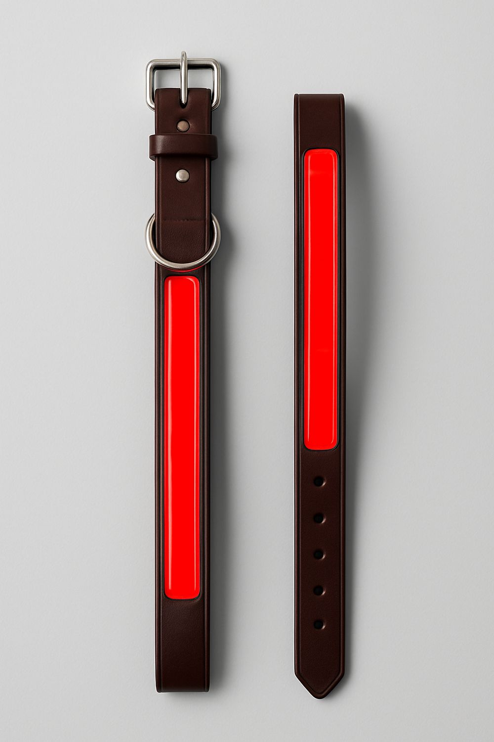 Bully Leather Reflective Collar, Size: 23"