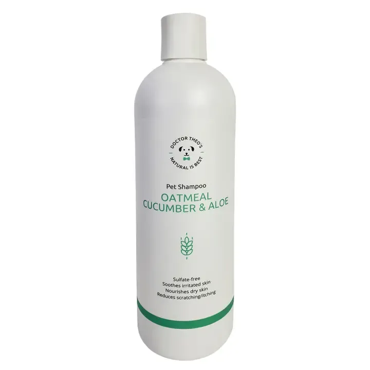 Dr. Theo's Dog Shampoo - Oatmeal, Cucumber &amp; Aloe, 16 oz