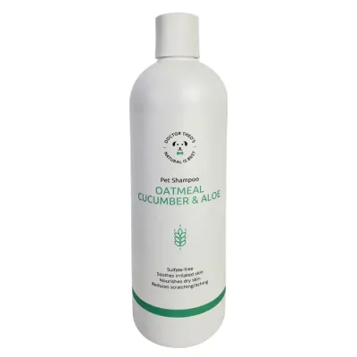 Dr. Theo's Dog Shampoo - Oatmeal, Cucumber &amp; Aloe, 16 oz