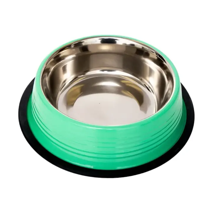 Eco-friendly Non Skid Ribbed Cat &amp; Dog Bowl (Irish Green): 32 oz