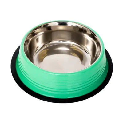 Eco-friendly Non Skid Ribbed Cat &amp; Dog Bowl (Irish Green): 32 oz