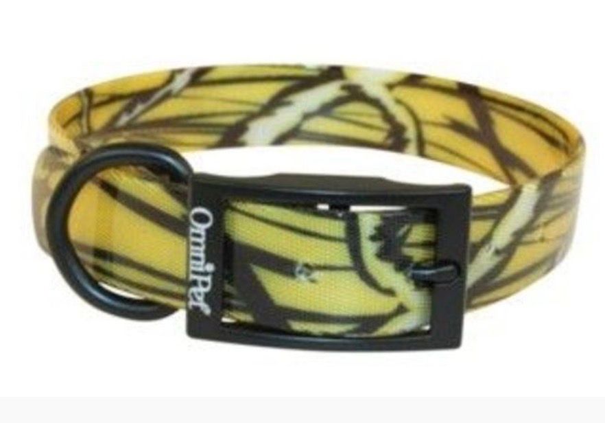 Camo Dog Collar, Color: Yellow, Size: 19"