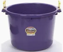 Little Giant Plastic Muck Tub Durable &amp; Versatile Utility Bucket with Handles 70 Quart