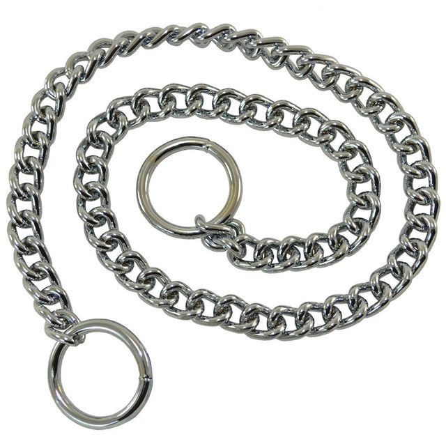 Chrome-Plated Choke Chain, Size: 20" 2.5mm