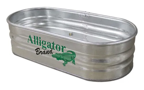 102 Gal Galvanized oval stock tank 2x2x4