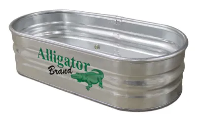 102 Gal Galvanized oval stock tank 2x2x4