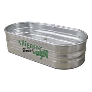 48 Gal Galvanized oval stock tank 2x1x4