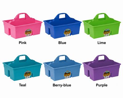 Little Giant DuraTote Box Organizer with 2 Compartment &amp; Grip Handle  Pink
