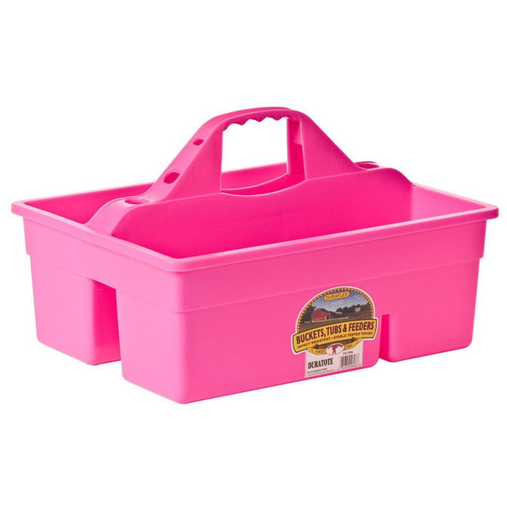 Little Giant DuraTote Box Organizer with 2 Compartment &amp; Grip Handle  Pink, Color: Pink