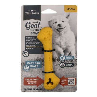 Dog Goat Bone Toy Yellow