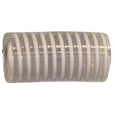 3/4" PVC CLEAR W/ WHITE HELIX SUCTION HOSE