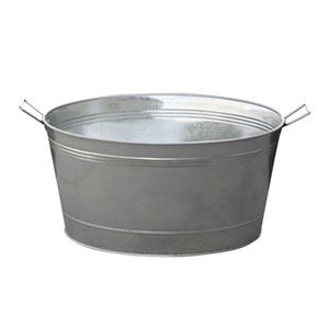 Little Giant 13.75 Gal Galvanized Round Tub