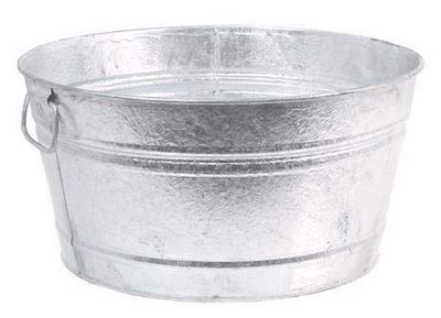 8 Gallon Galvanized Bushel Tub