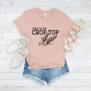 This Is My Crop Top Funny Pun T Shirt