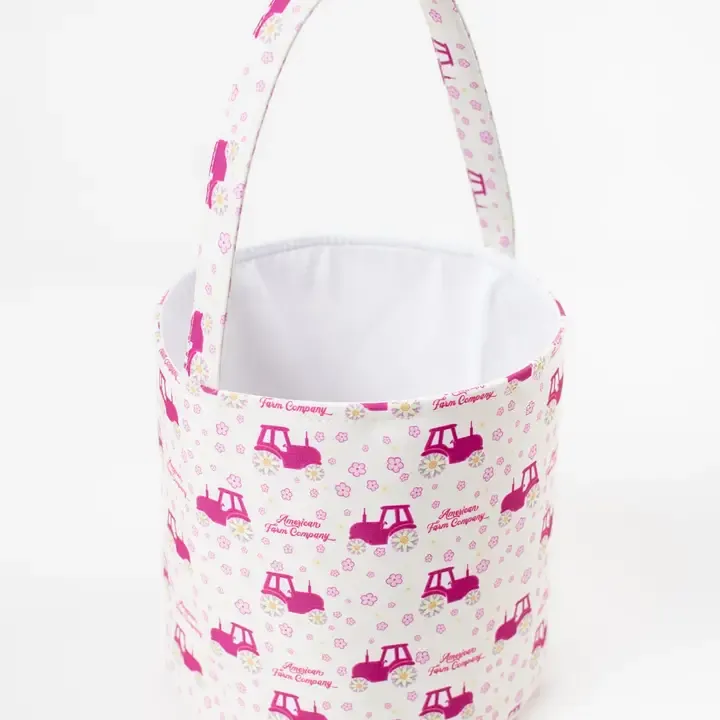 Floral Tractor Easter Basket