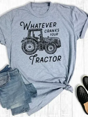Western Whatever Cranks Your Tractor Graphic Tee