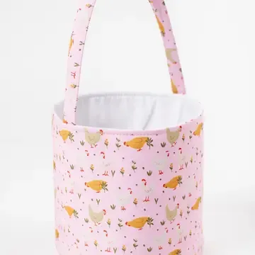 Pink Cottage Chicken Easter Basket