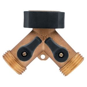 Orbit Brass Hose Y With Shut-Off