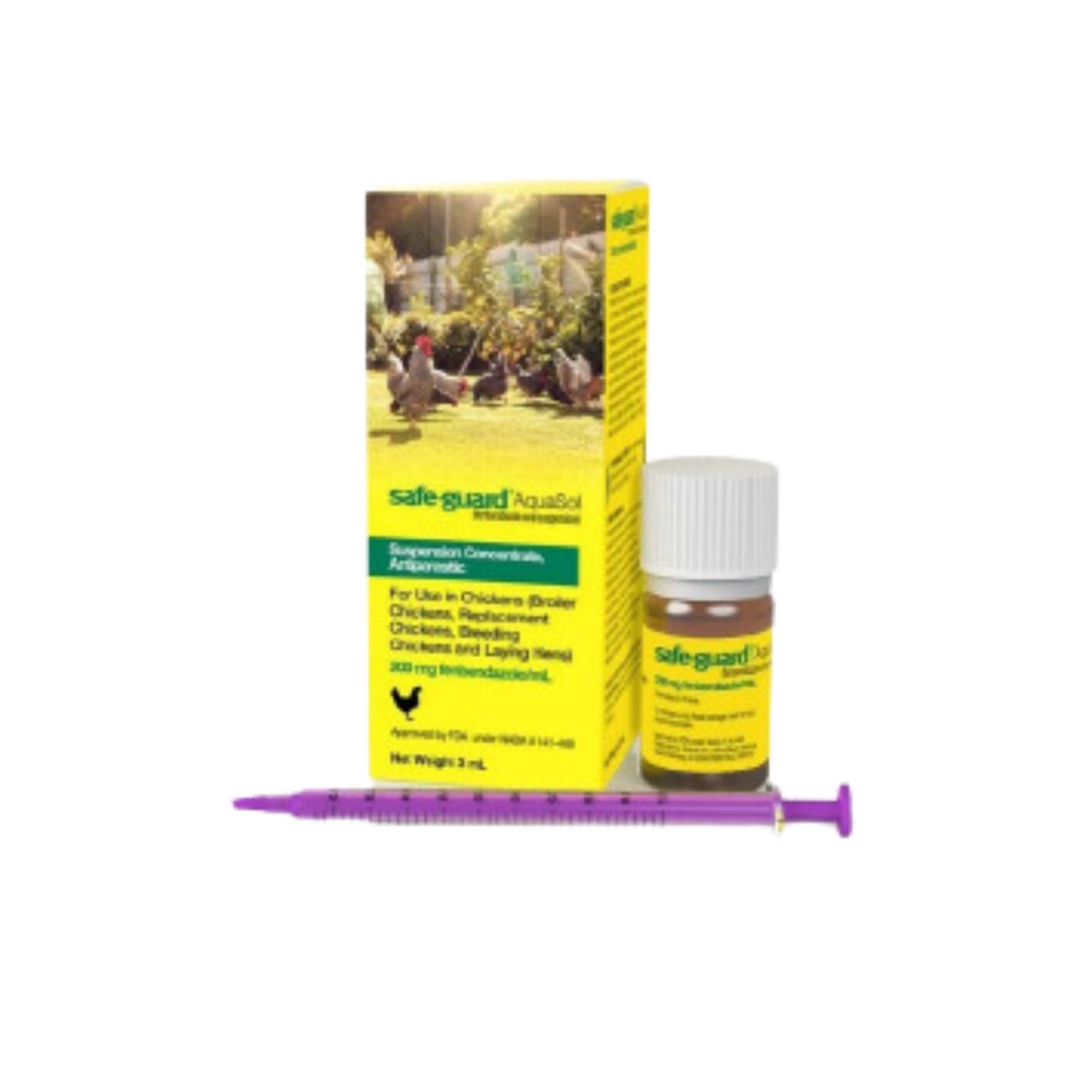 Safe Guard Aquasol Poultry Dewormer 3ml