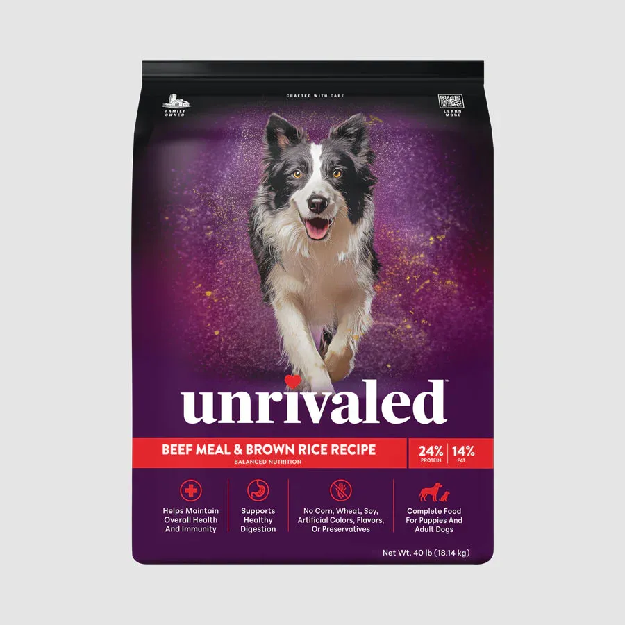 Unrivaled Beef Meal &amp; Brown Rice (24/14) 40lb