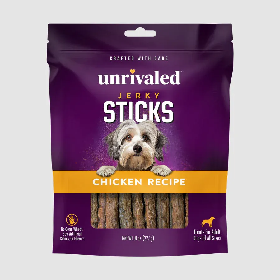 Unrivaled Jerky Sticks - Chicken 8oz