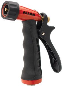 Dramm Heavy-Duty Metal Pistol Nozzle, Color: Red