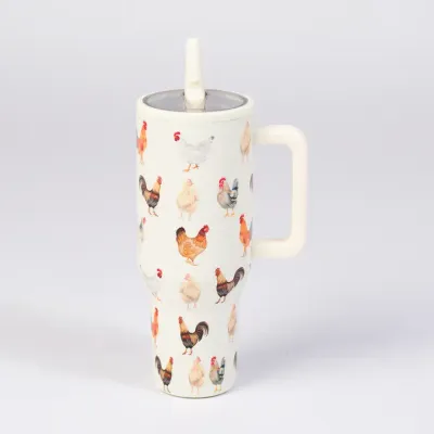 Chicken 40oz Spill Proof Insulated Tumbler