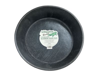 Alligator Brand Rubber Feed Pan - 3 Gal
