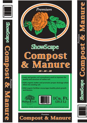 ShowScape Compost &amp; Manure 1 Cu Ft .05-.05-.05